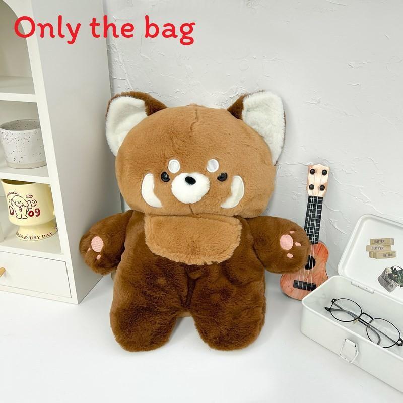 Plush Backpack Panda With Lightweight Design Butterfly Knot Lamb Messenger Bag