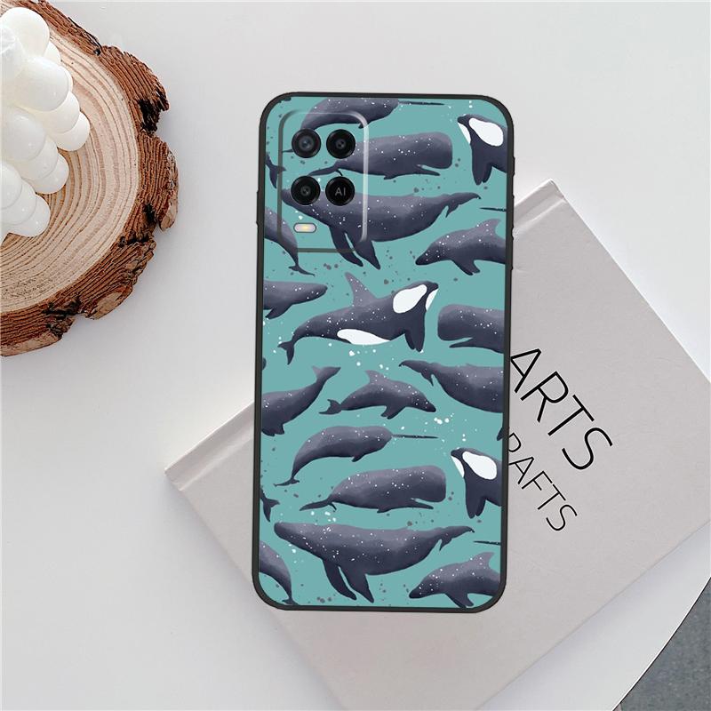 Orcas Killer Whales Case For Oppo A18 A38 A58 A78 A98 A79 A40 A60 A80 A16 A76 A96 A15 A74 A94 A54 A77 A17 Cover