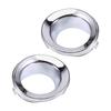 51117127941 51117127942 Car Front Fog Lights Frame Fog Lights Trim Ring For Mini R50 R52 R53 2002-2006 Silver