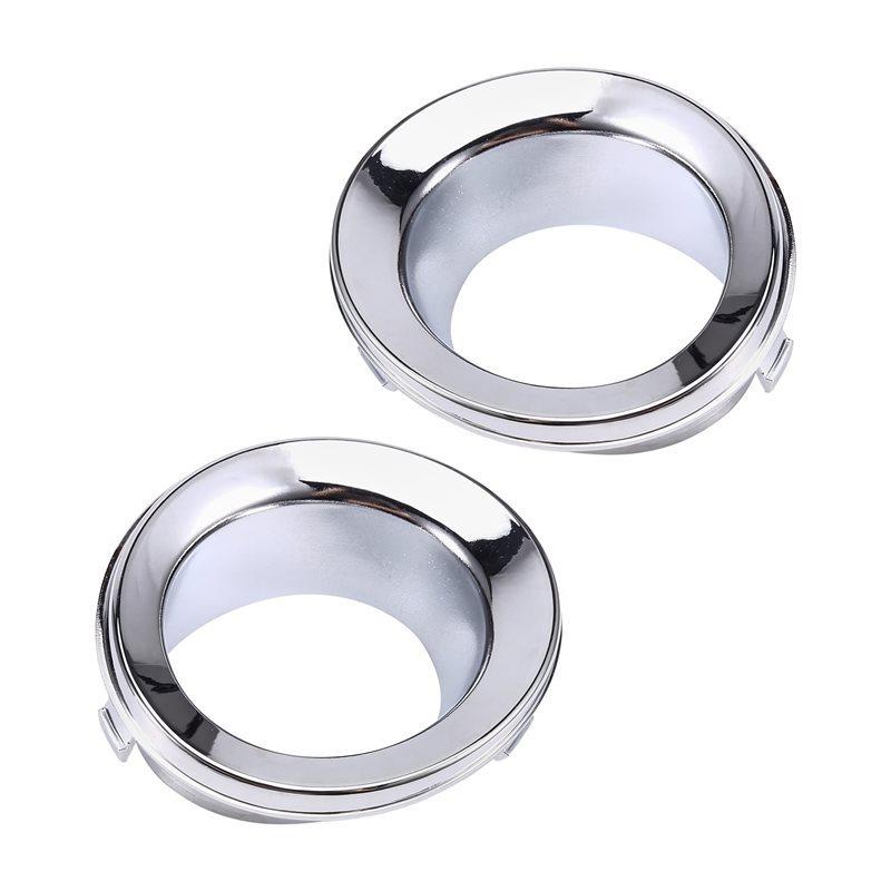 51117127941 51117127942 Car Front Fog Lights Frame Fog Lights Trim Ring For Mini R50 R52 R53 2002-2006 Silver