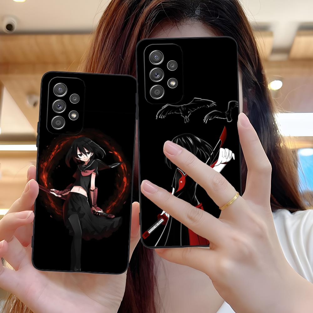 Akame Kurome Matte TPU Mobile Phone Case for Samsung Galaxy M55 54 42 35 34 33 32 23 22 15 14 13 12 F55 5G Colorful Cover