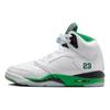 Air 5 Retro Lucky Green Women Sneakers White Black Ice-Blue DD9336-103