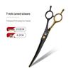 All-Steel Pet Grooming Scissors Set - Includes Curved Dog Hair Cutting Scissors