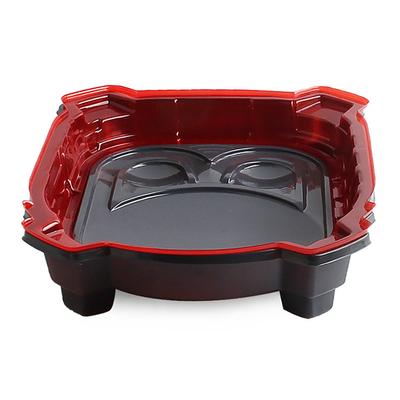 Arena di Battaglia Rettangolare in Plastica con Bordi Rialzati e Angoli Rinforzati per Giochi e Attività con Beyblade