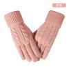 New Winter Women's Knitted Gloves Fleece Thickened Thermal Gloves Outdoor Riding Touch Screen Gloves