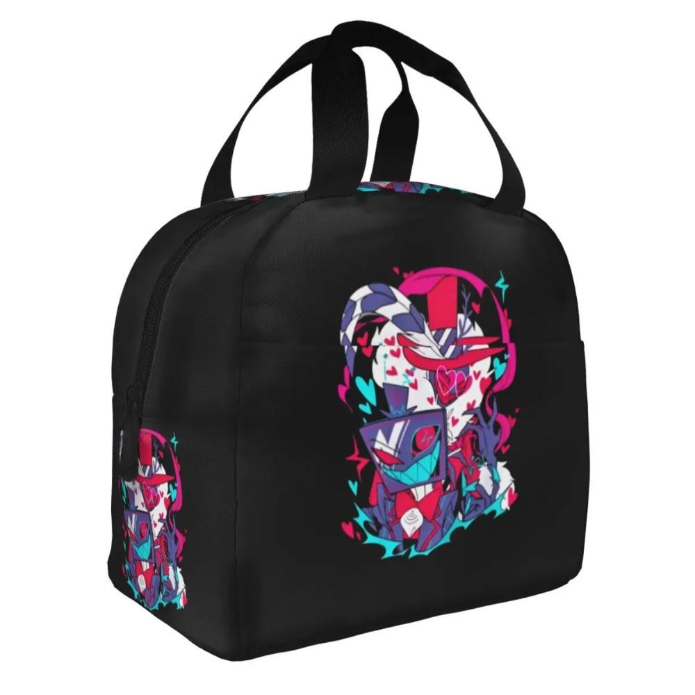 Custom Hazbins TV Show Animation Hotel Lunch Bag Men Women Thermal Cooler Insulated Lunch Boxes for Kids School