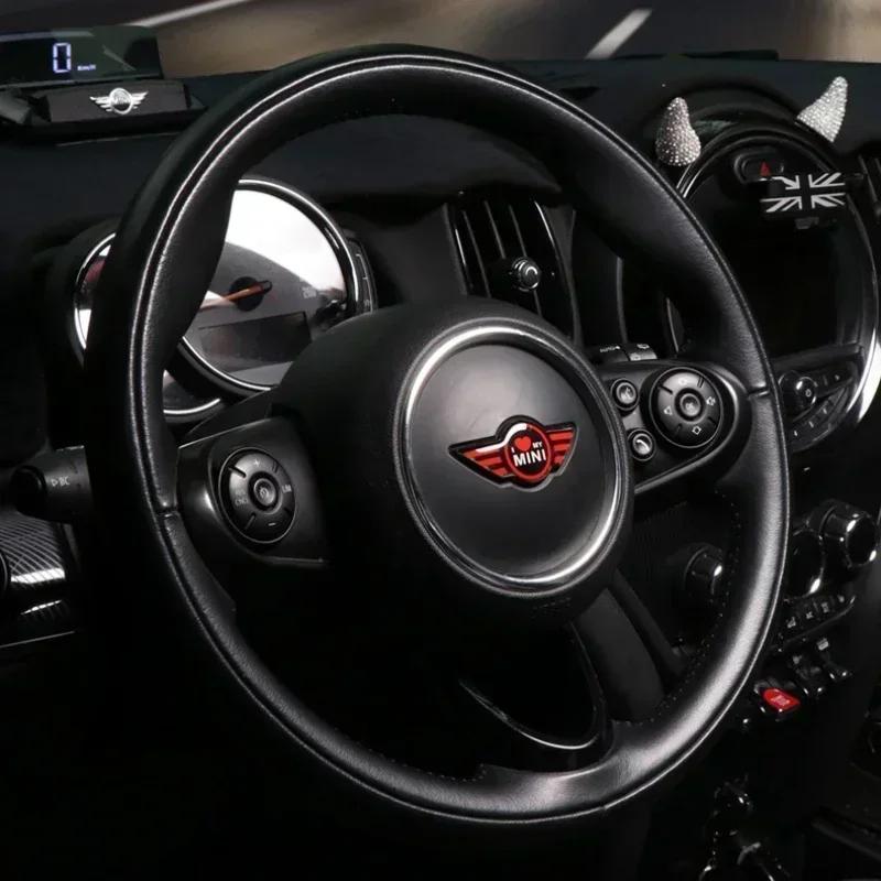 1 pezzo Adesivo Centrale Logo Volante Auto per Mini Cooper John Cooper Works R50 R52 R53 R55 R56 F54 F55 F56 F60 Decorazione Auto