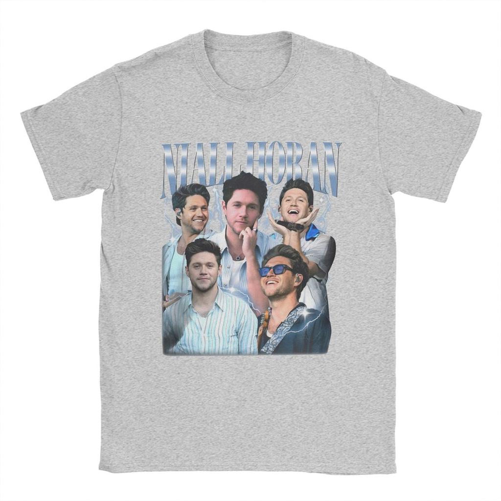 Niall Horan 90s T-Shirts for Men Vintage Cotton Tees Round Neck Short Sleeve T Shirt Plus Size Clothes