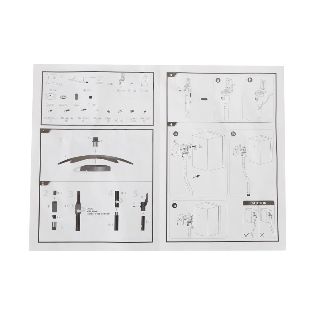 Uniwersalne stojaki głośnikowe surround z regulacją wysokości Zestaw 2 szt. Głośnik