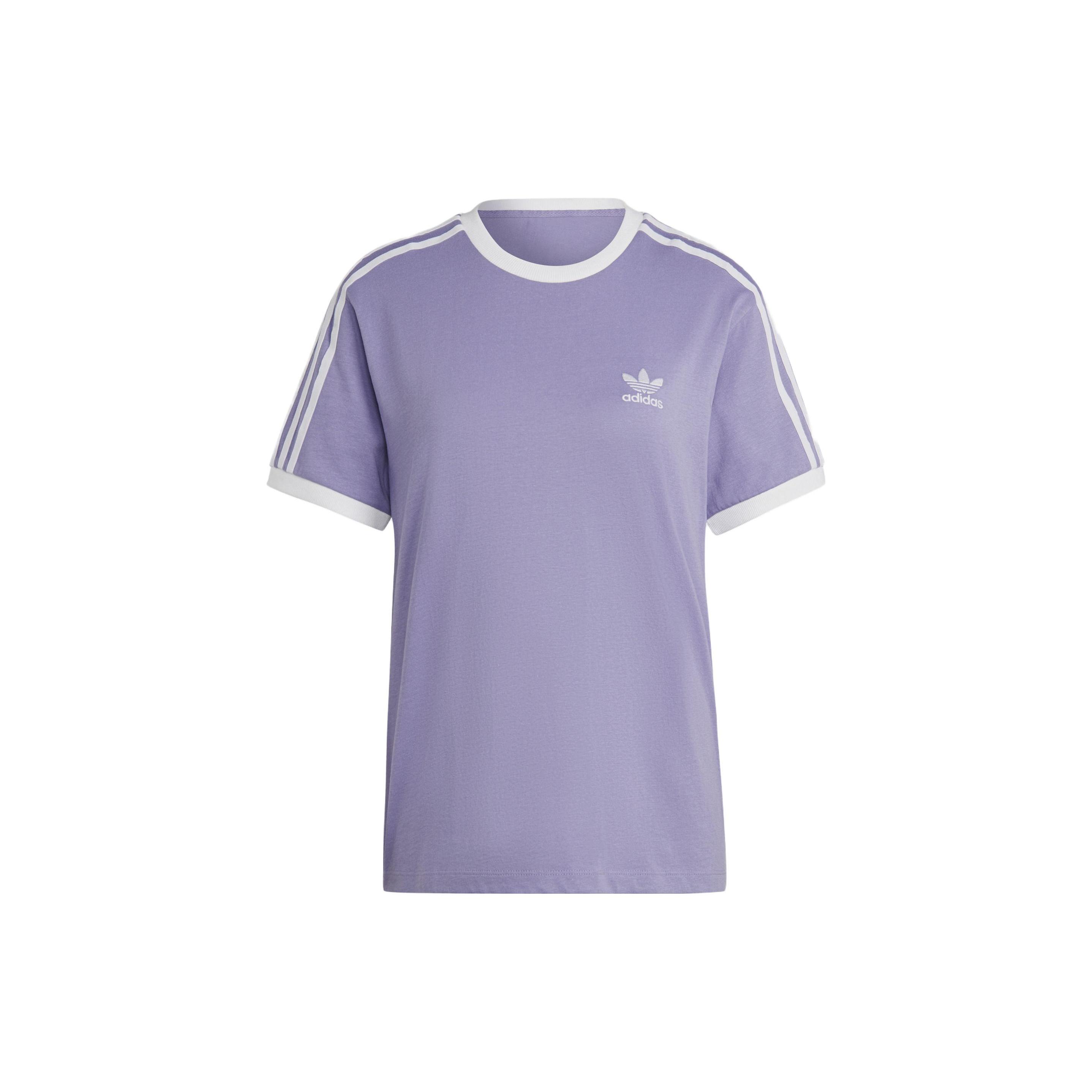 (WMNS) adidas Adicolor Classics 3-Stripes T-Shirt Asia Sizing Purple Women s IB7411 L