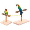 F26C Bird Perch Natural Bar Parrot Standing Branches Rod Stand with Base Pet Birds Table Top Snuggle Wooden Toy