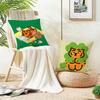 Cool MMUZIK TIGERS Cushion Cover Breathable and Skinfriendly Linen Pillowcase Square Removable and Washable Cushion