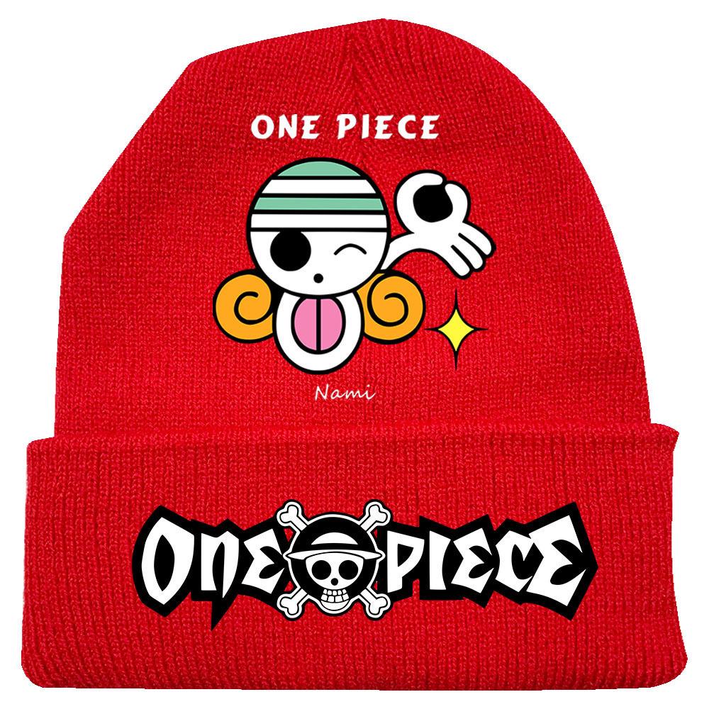 One Piece Anime Knit Hat: Warm Velvet Lined, Rolled Brim, Adult Outdoor Beanie