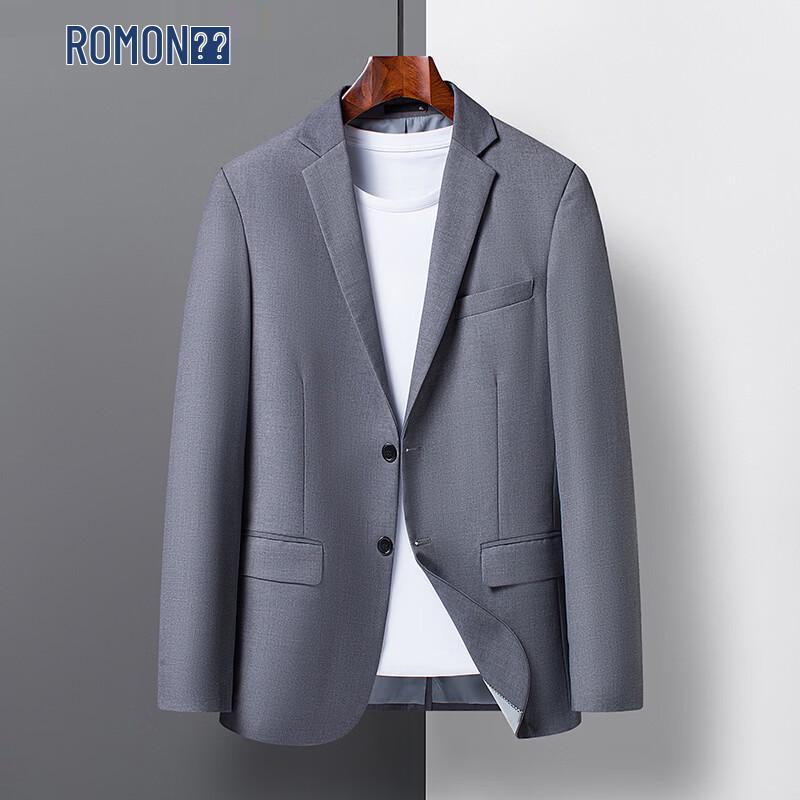 ROMON Men s Business Casual Double-Button Suit Set XL