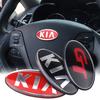 Naklejka na samochód ABS Emblemat Kierownicy Odznaka Dla KIA GT Sportage Ceed Sorento Cerato Optima Picanto Rio Soul K5 K3 Stonic Forte
