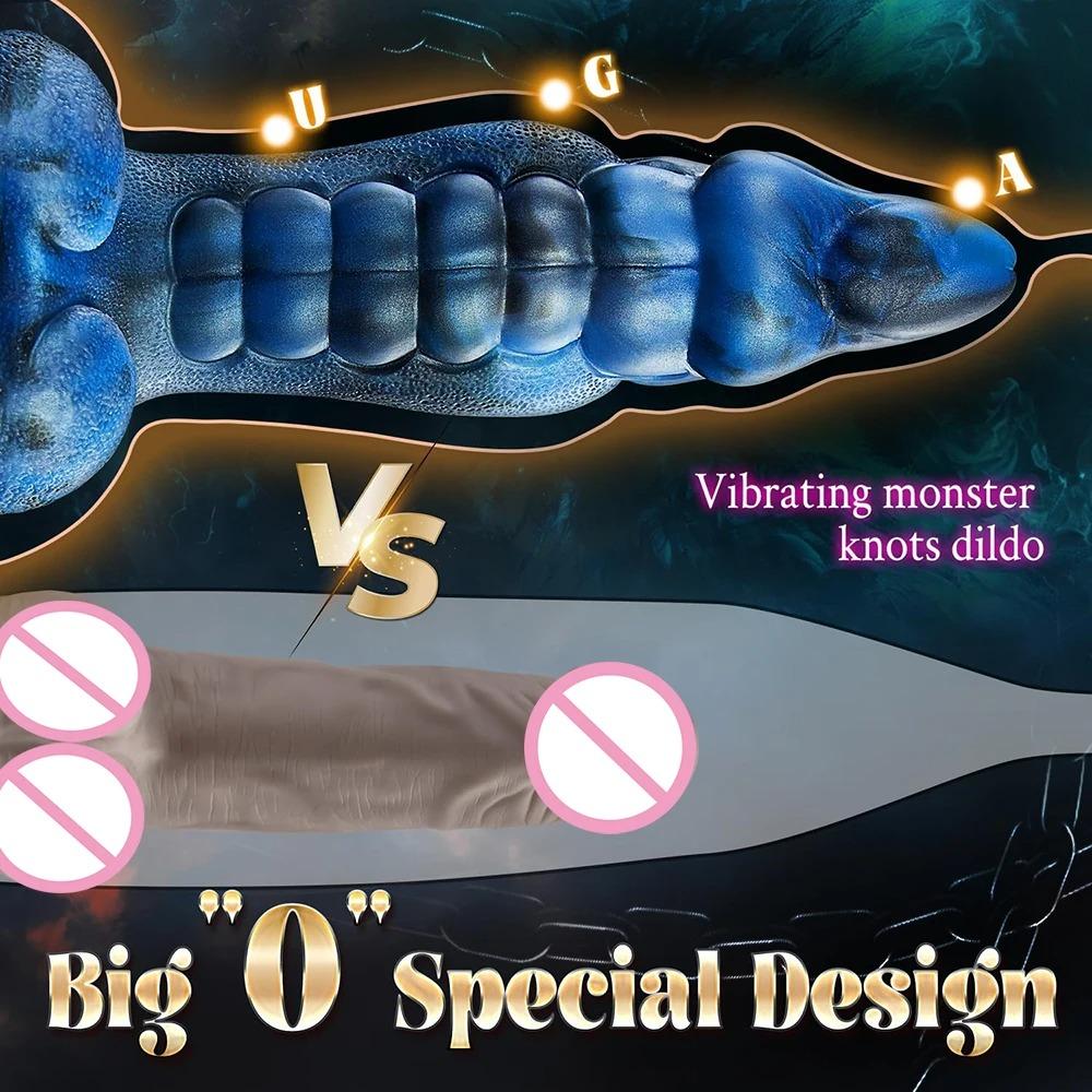 Huge Thick Thrusting Dildo Vibrator Fantasy Monster Female Masturbator Vaginal Anal Toy Realistic Dildos Sex Toys for Women Men