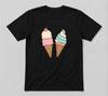 Ice Cream Summer Vibes Holiday Funny Lover Graphic Gift Black Unisex T-Shirt