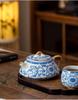 Jun Ware Blue and White Teapot: Chinese High-End Large Size for Brewing Tea Kung Fu Style 2026