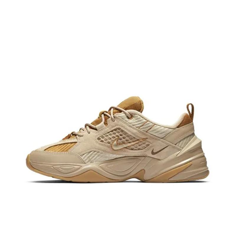 Nike M2K Tekno Synthetic Leather SP Comfortable Versatile Fashion Low-Top Kids Casual Shoes Kids Sneaker Wheat BY0074-200