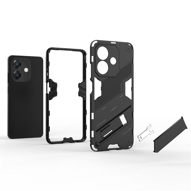 Punkowy uchwyt Etui na telefon dla Oppo A3x 5G India Celulares Shell Bumper Wstrząsoodporny Twardy Dla Oppo A3x 5G Funda Para Tylna Pokrywa