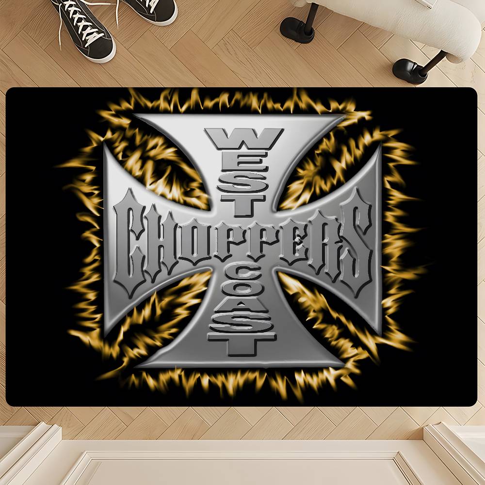 West C-Coast C-Choppers Floor Mat Anti-slip Absorb Water Long Strip Cushion Bedroon Mat Alfombra