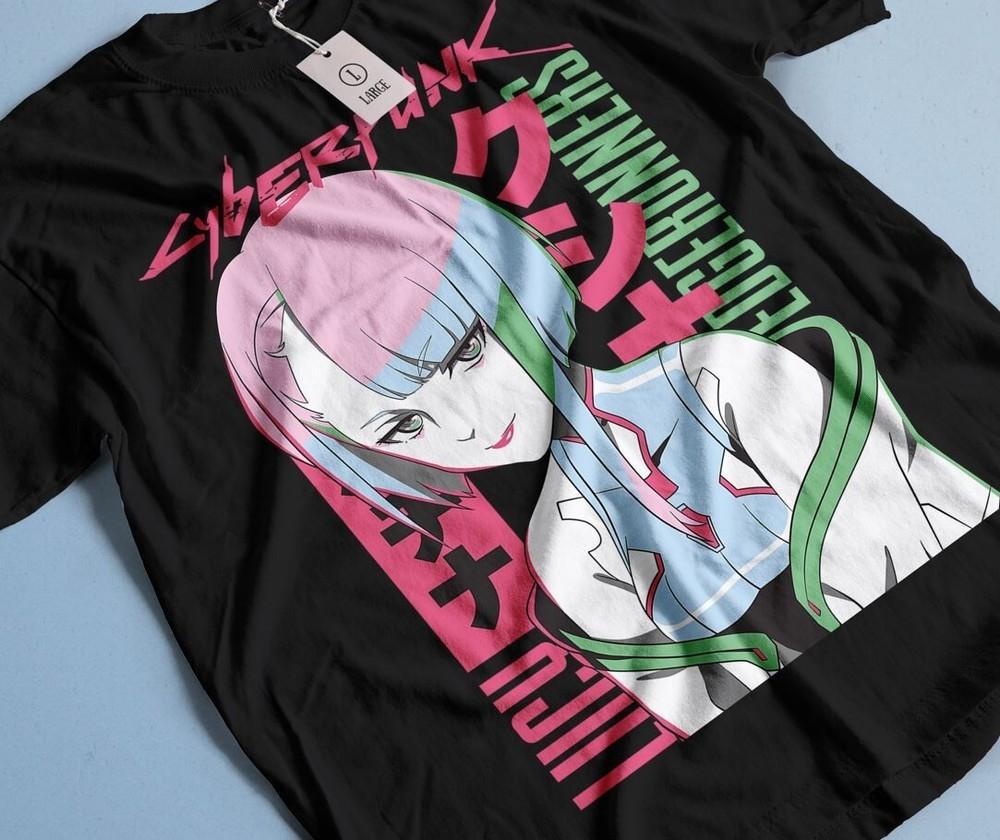 

Винтажная специальная футболка с аниме-любовью, японская футболка, футболка с аниме, футболка в подарок манга 4XL