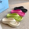 Soft and Comfortable Flip-flops for Women, New Style, Thick-soled, Non-slip, Beach Sandals with Platform Sole