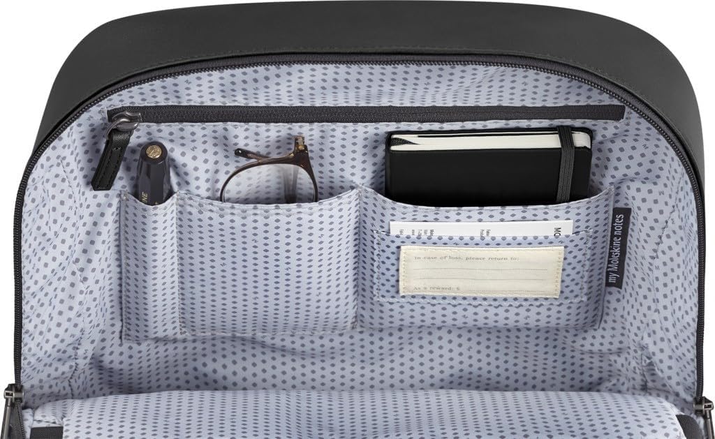 PC Business Classic New ONE SIZE [Moleskine] Backpack, 15-inch Storage, Backpack, Backpack, Model, Men's, ET23C2BKBK, Black,