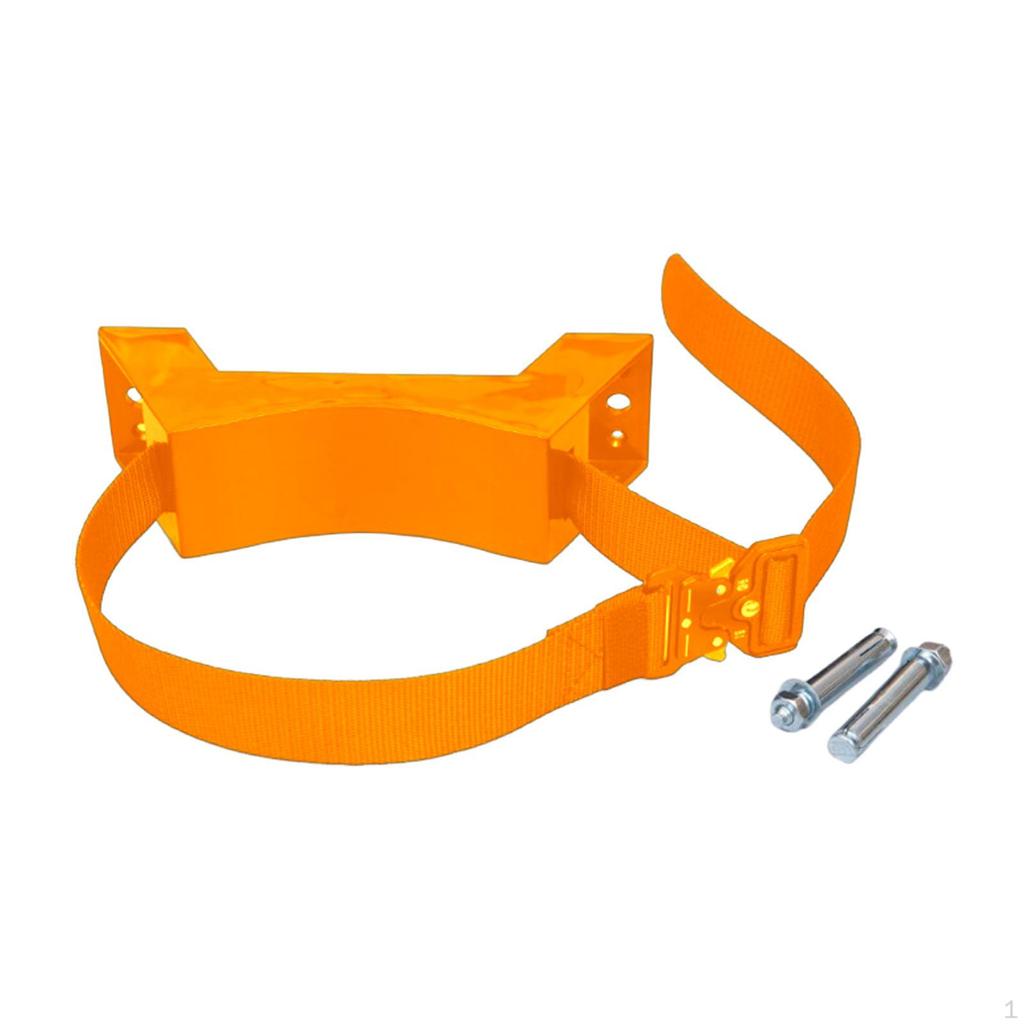 Gas Cylinder Bracket Tank Holder Wall Mount Easy To Install Reinforced Adjustable Strap for RV