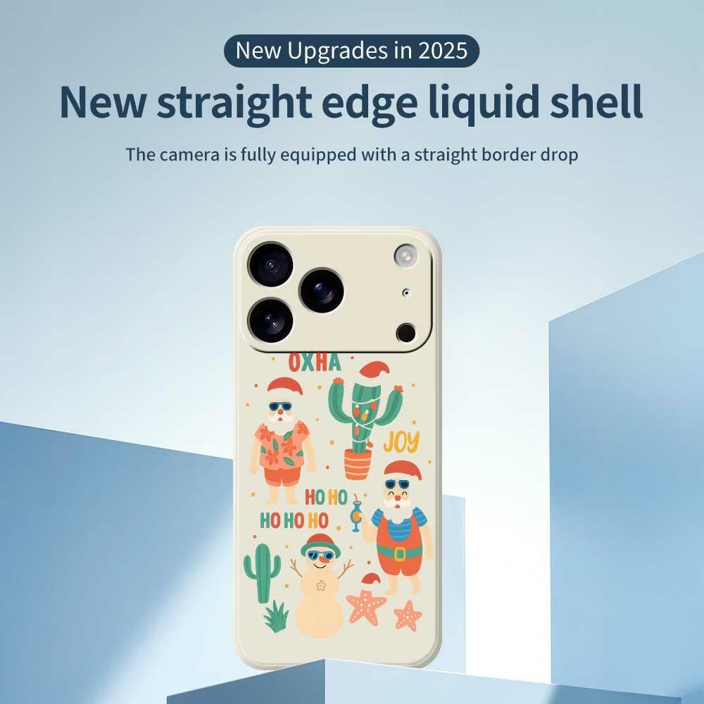 For iPhone 17 Pro Max Case Fun Playing Pattern Printing Straight Edge TPU Phone Back Cover