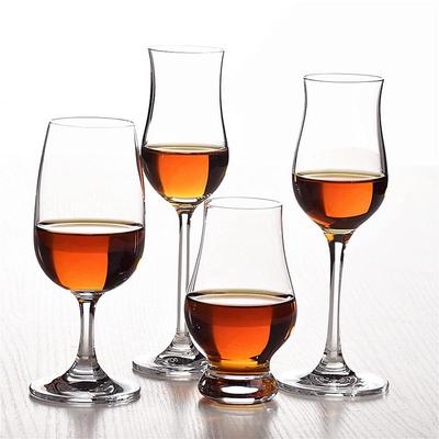 60-190ml Degustačné poháre Krištáľový pohár na whisky Číre poháre na whisky koktaily Poháre na pitie Škótska liehovina Barové sklo Pohár na víno