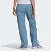 Adidas Originals X Dry Clean Only Co-Branded Buttoned Casual Comfortable Sports Denim Pants Women Bottoms Blue H59020