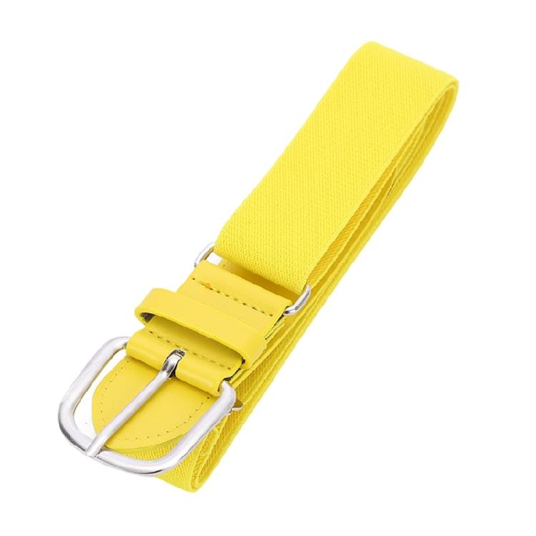 Solid Color Baseball Belt Softball Waist Belt Adjustable Waistband Classical Elastic Waistchain Belt for Teenagers Adult