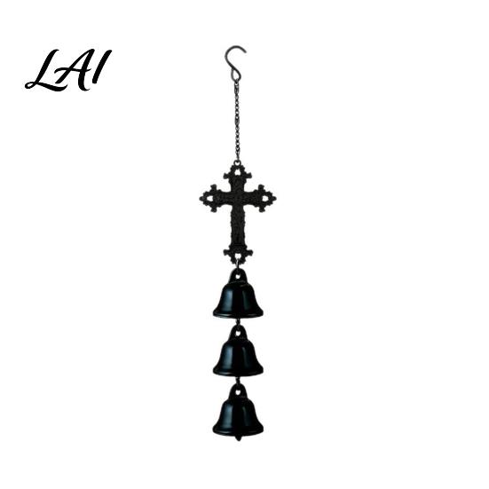 Durable Outdoor Halloween Art Spider Web Wind Chime Metal Hanging Ornament with 3D Weather Resistant Garden Decor Weather-Resistant Yard Accent for Cross