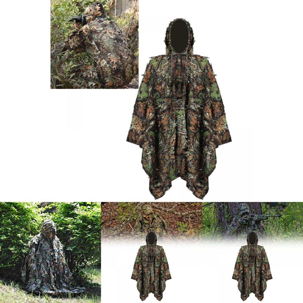 Pubg 3d Leaf Camouflage Clothing With Cotton Blend Material For Hunting And Outdoor Activities