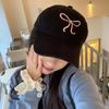 Baseball Cap with Pink Embroidered Bow for Women, Soft Cotton Snapback Style Cap for Girls, Visor Hat for Outdoor Travel and Su