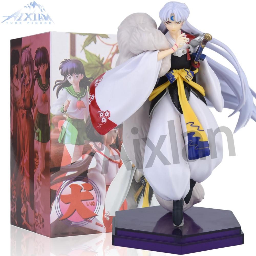 20cm Anime Inuyasha Figure Inuyasha Kikyō Sesshoumaru Higurashi Kagome PVC Action Figure Model Toys Collectible Model Toy Gift