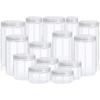 Plastic Packing Bottle Pet Clear Empty Seal Bottle Circular Bucket Storage Biscuit Jar Food Grade Sealed Cans Tank Container