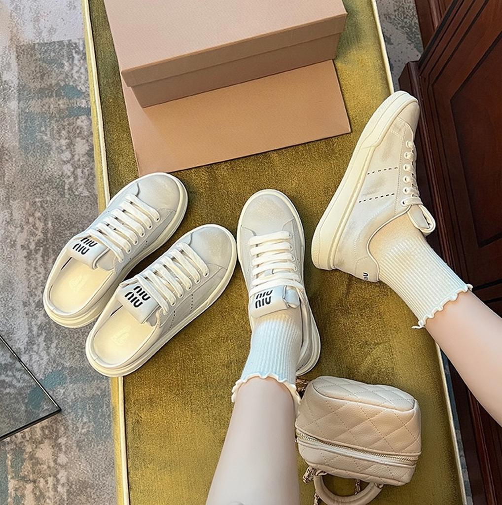 Cowhide version high-end leather old shoes small dirty shoes 2025 new thick-soled casual little white shoes women's board shoes