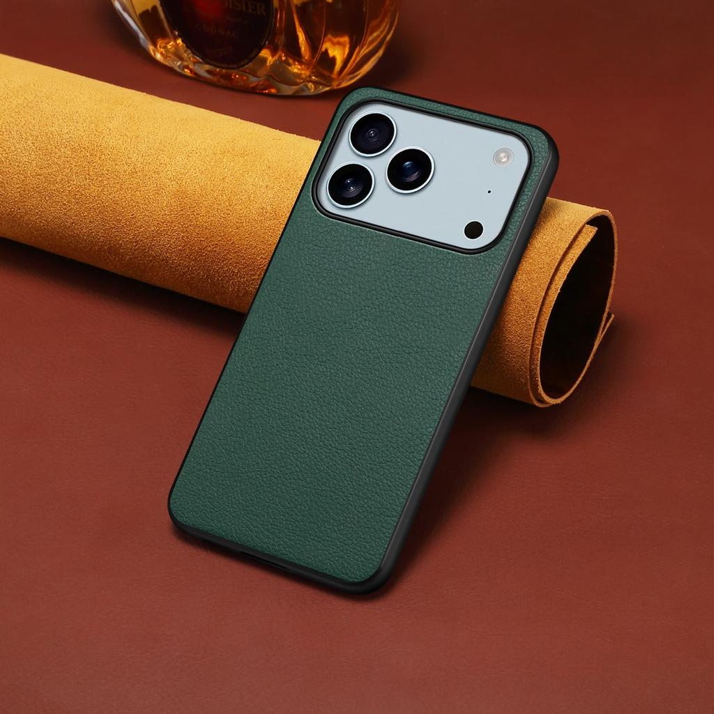 EUCAGR For iPhone 17Air 17Pro Max Luxury PU Leather Phone Back Case Cover for iPhone 17 17Air 17 Pro Max Shockproof Bumper Coque