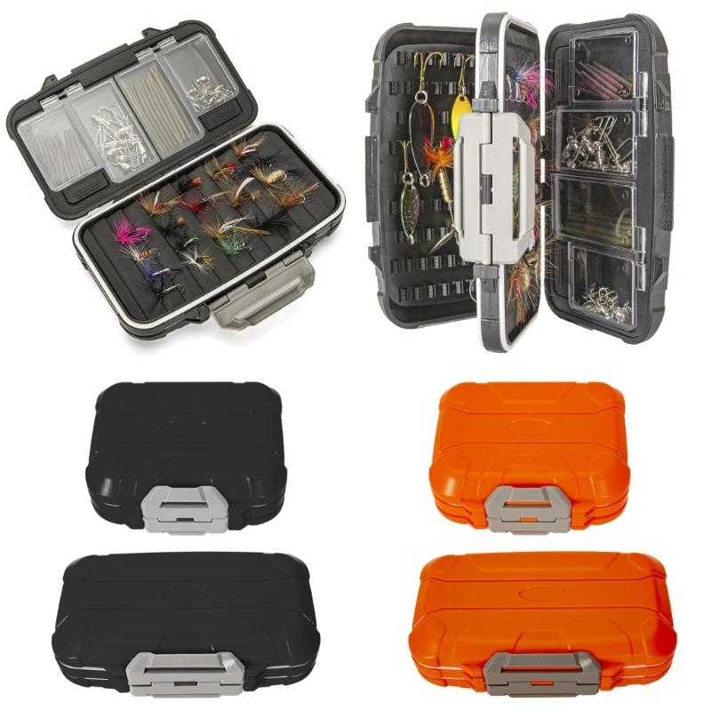 Durable Fly Fishing Tool Kits Box Four-sided Waterproof Fishing Fly Box Easy-Grips Fishing Gear Combos Fly Fishing Box