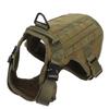 Pet Military Harness Chest Back Velvet Material Suitable for Large and MediumSized Dogs(L )