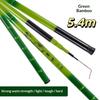 Telescopic Fishing Rod Bamboo Pattern Light Weight High Toughness Anti Corrosion for Sea Freshwater Dual Use