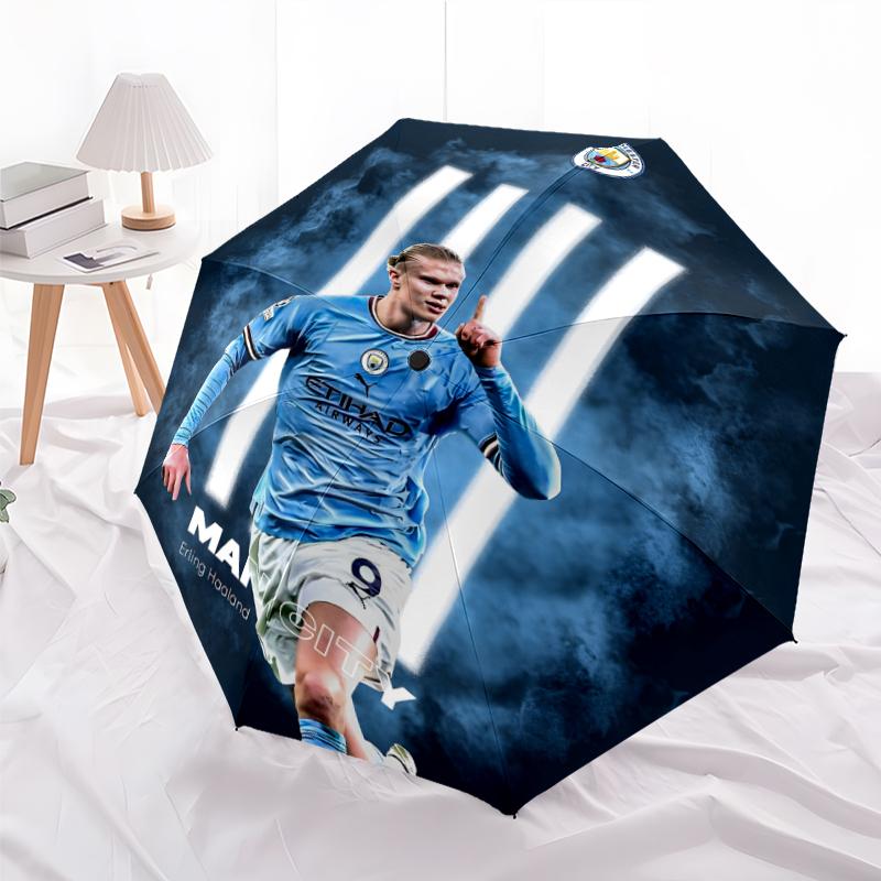 1pc H-Haaland Umbrella, Sun Protection, And UV Shielding. It Has Eight Sturdy Ribs for Outdoor Use And Perfect As a Holiday Gift