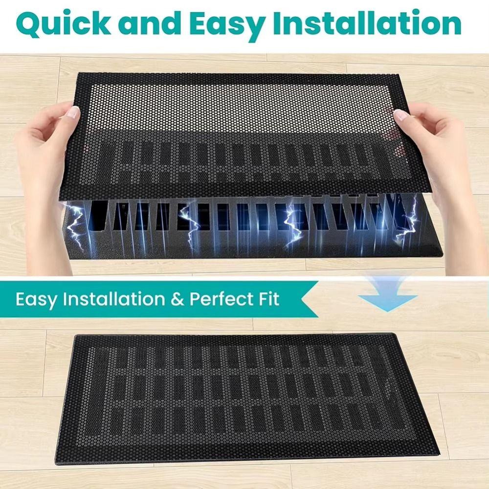 2Pcs Rectangle Shape Magnetic Air Vent Screen Cover Mesh Filter Air Vent Filter Ceiling Vent