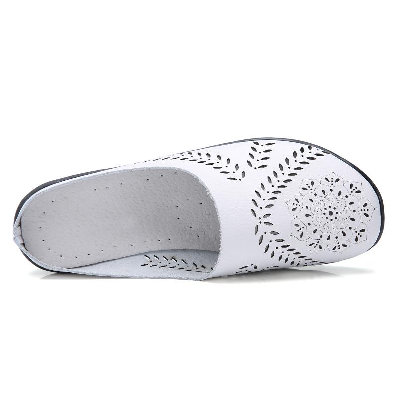 Women's Backless Walking Sneakers Summer Slip-on Mule Shoes Closed Toe Slippers Comfort Casual Travel Mule