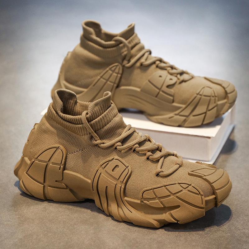 Sneaker Herren Sommer neu Krake Herrenschuhe Fliegenstrick atmungsaktive Freizeitschuhe Mode Plateauschuhe