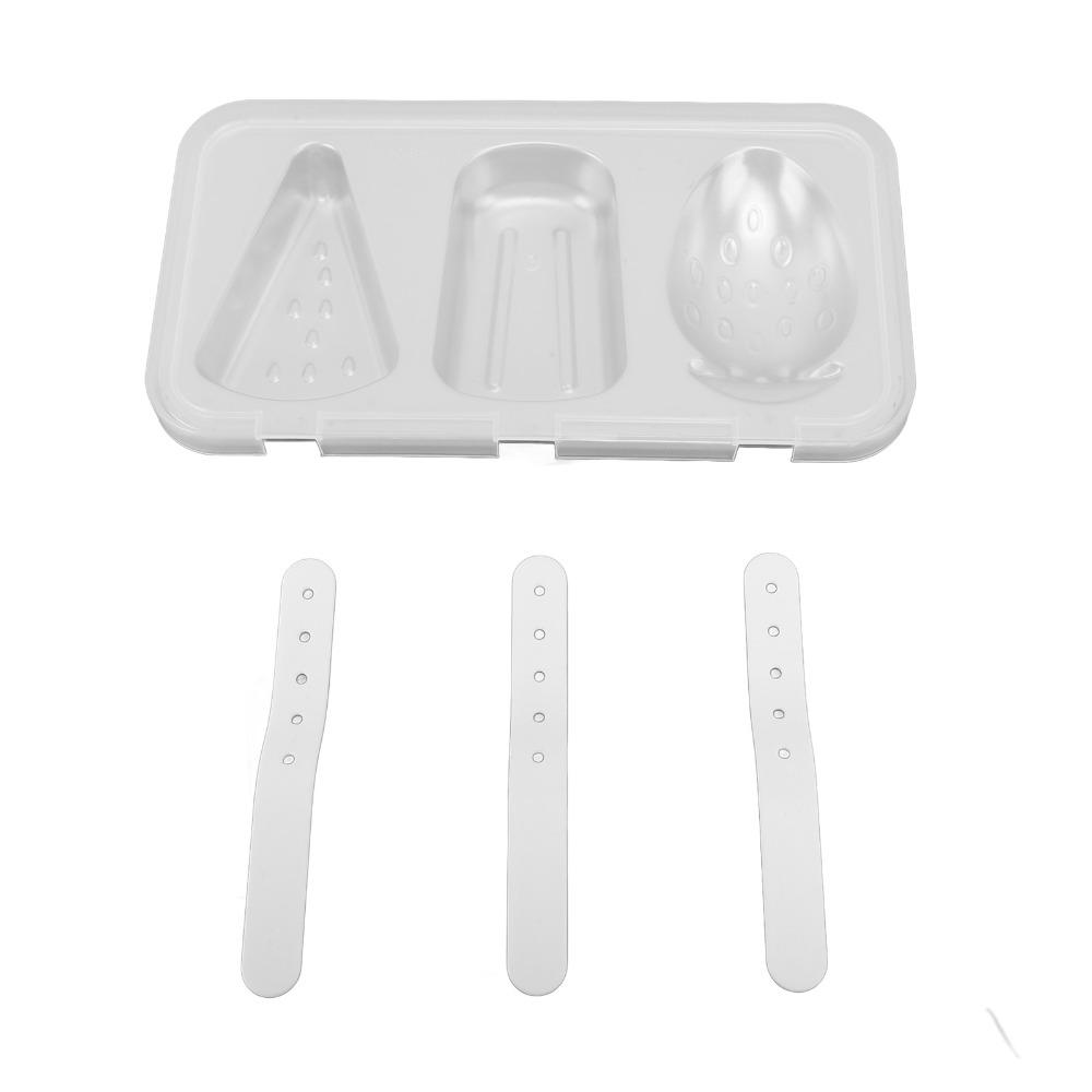 Stainless Steel Ice Cream Moulds 3 Cavity Popsicle Moulds Versatile Cakesicle Moulds For Cake Pops