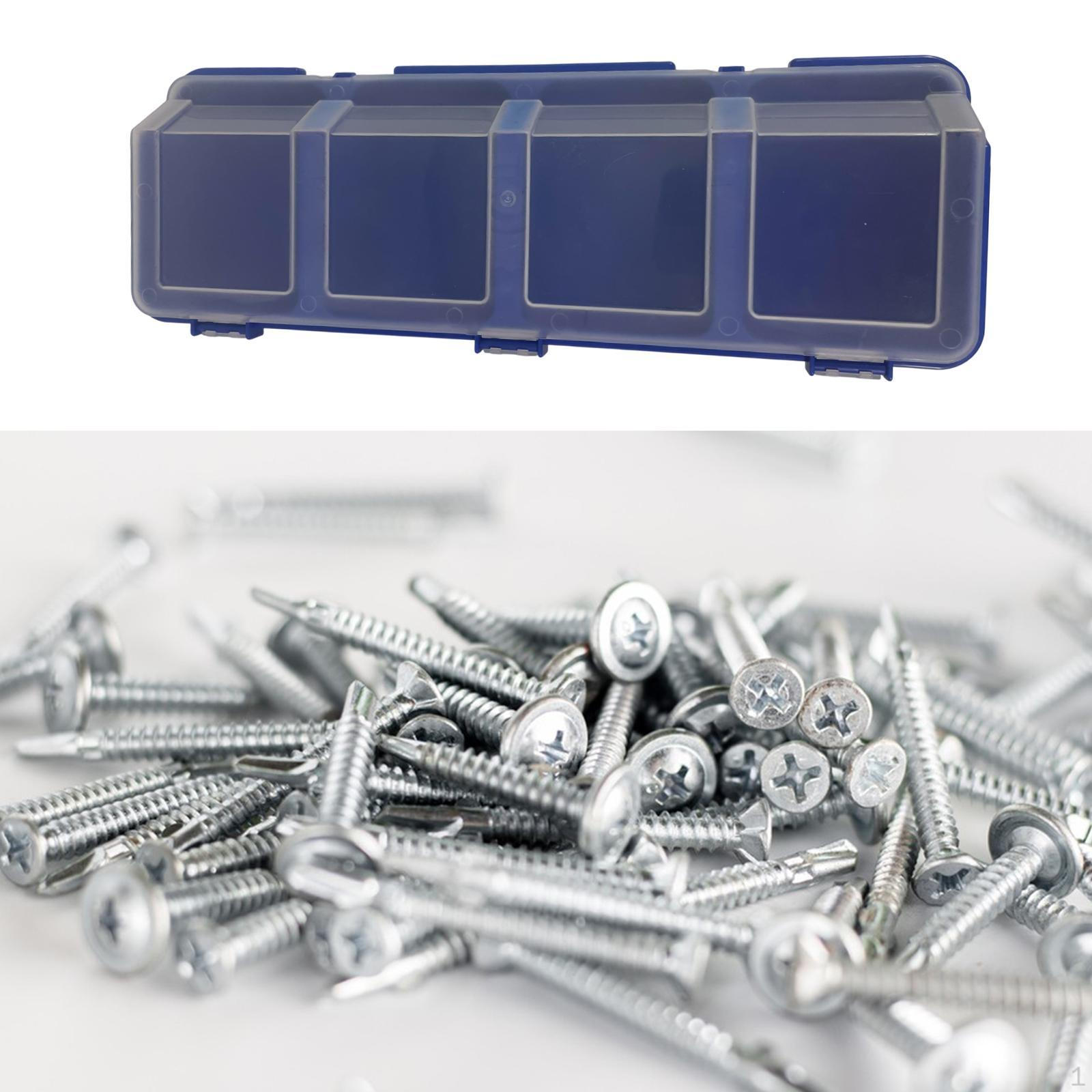 

Ящик-органайзер для оборудования с несколькими отделениями, инструмент для винтов и гаек синий