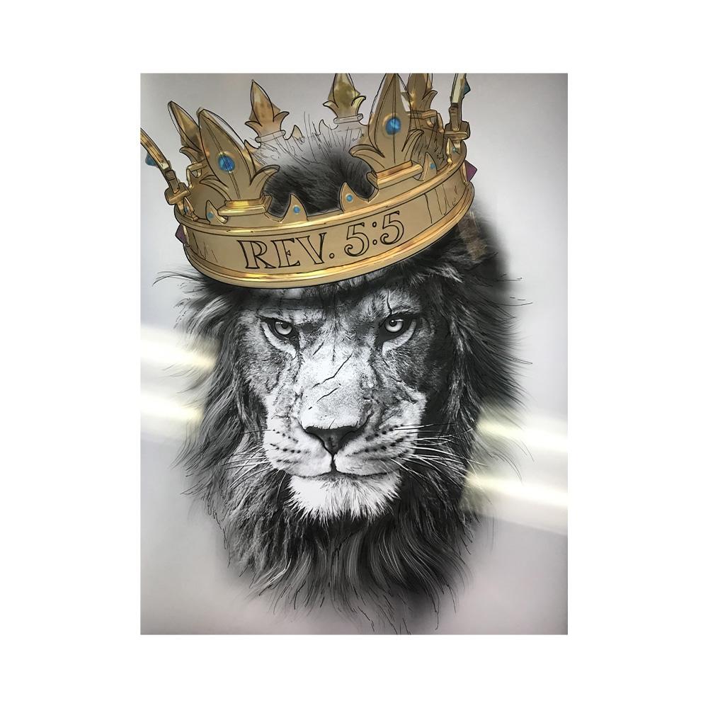 African Lion Kings Portrait Canvas Paintings On the Wall Art Posters and Prints Animals Art Pictures For Living Room Cuadros